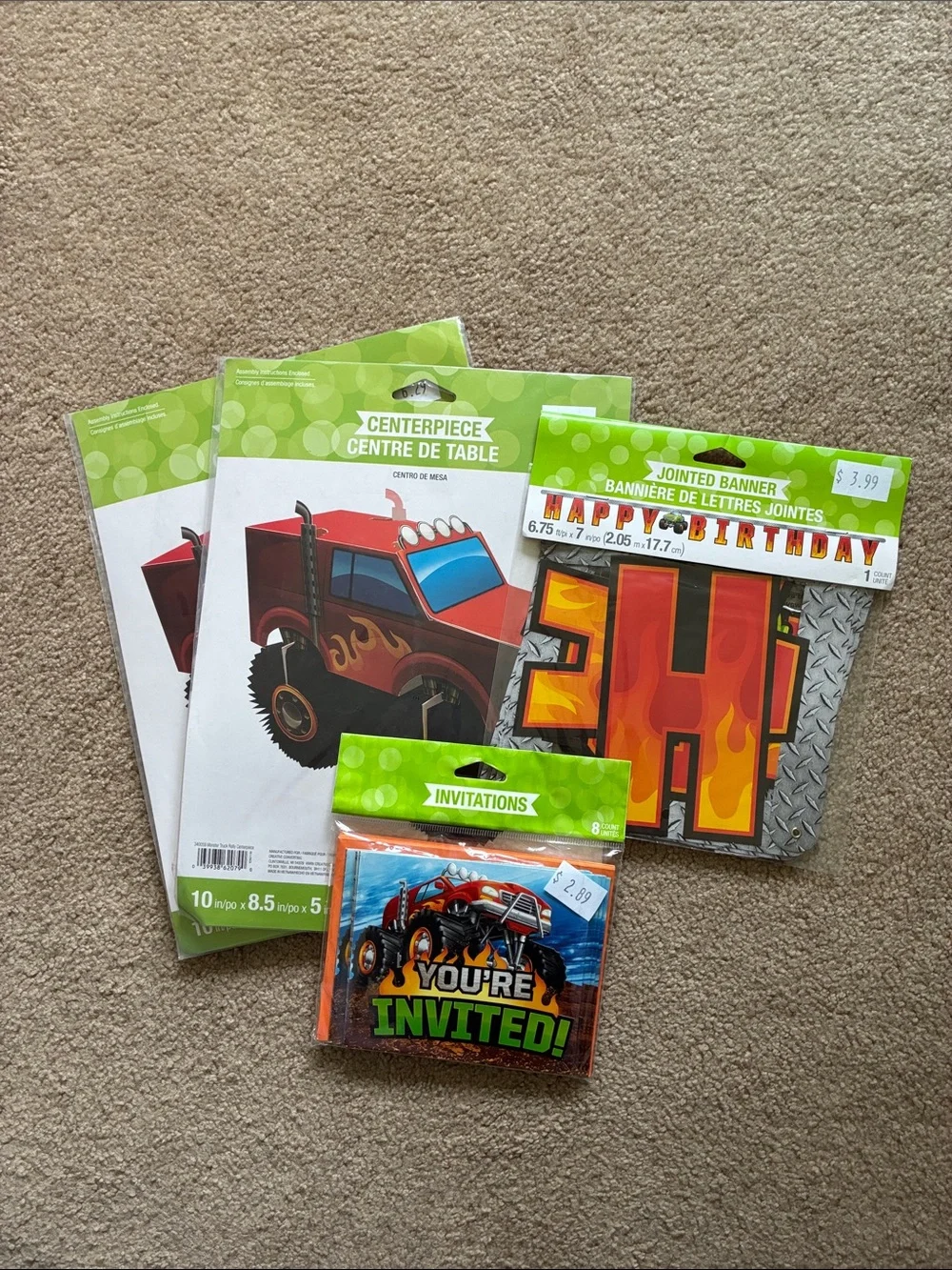 Monster Truck Birthday Party Supplies